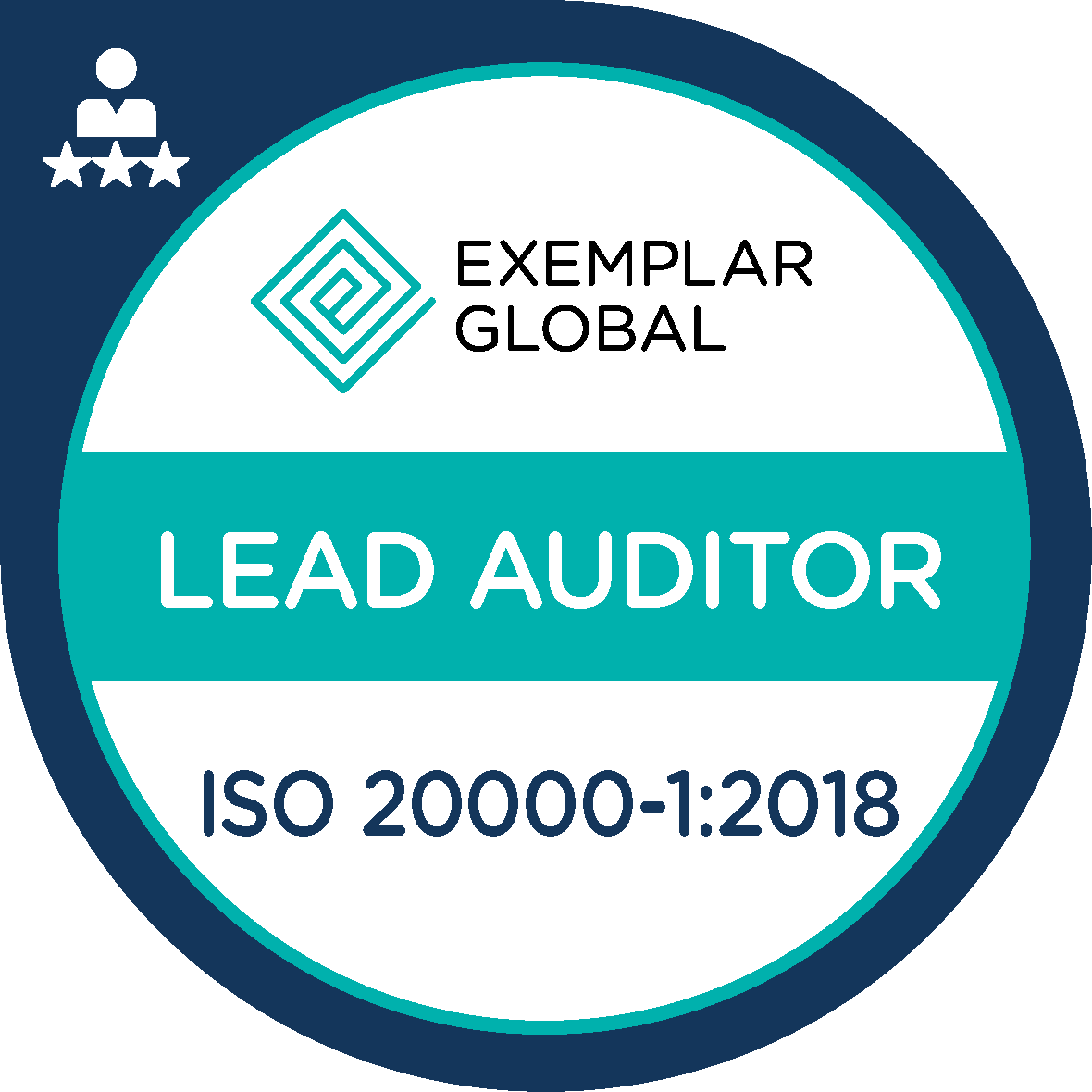 ISO 20000-1 LA badge